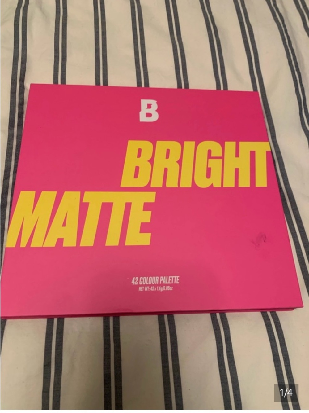 Bright Matte 42-Colour Eyeshadow Palette - Hot Pink & Yellow Packaging